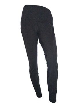 LULULEMON Black High-Rise Mesh Panel Leggings Size 10
